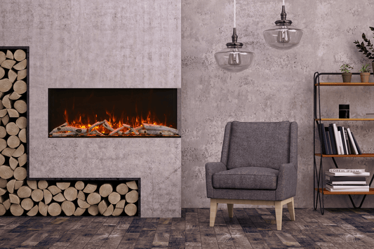 Amantii Tru View Extra Tall Lumina 72" Indoor/Outdoor Electric Fireplace