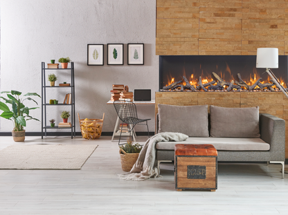 Amantii Tru View Extra Tall Lumina 72" Indoor/Outdoor Electric Fireplace