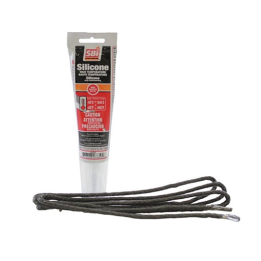 Valcourt 3/16" x 5' Black Gasket and Silicone Kit