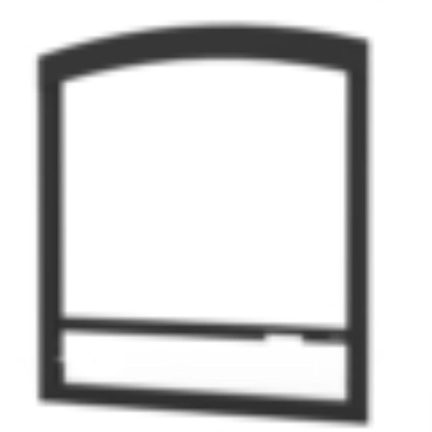 Valcourt Black Arched Faceplate for Lafayette II Wood Fireplace