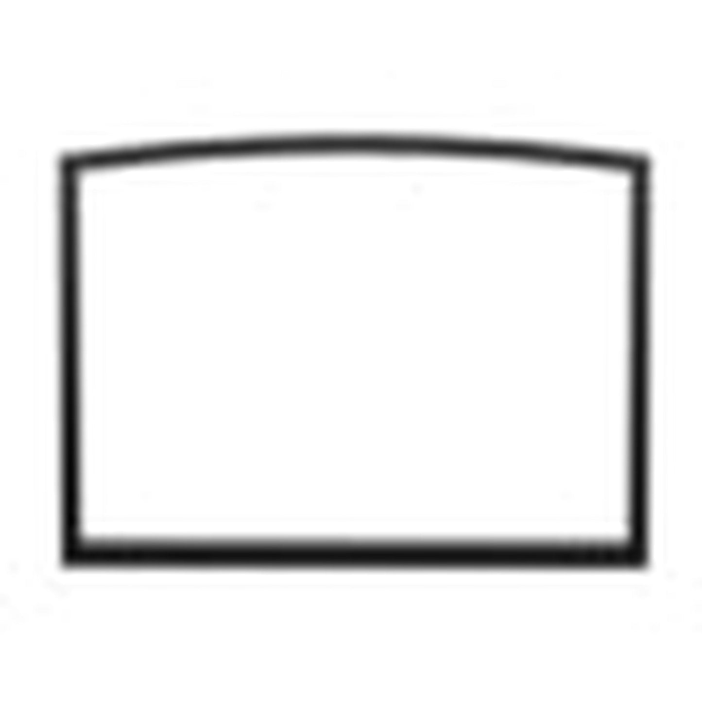 Valcourt Black Arched Narrow Overlap Trim Kit for Frontenac Decorative Wood Fireplace
