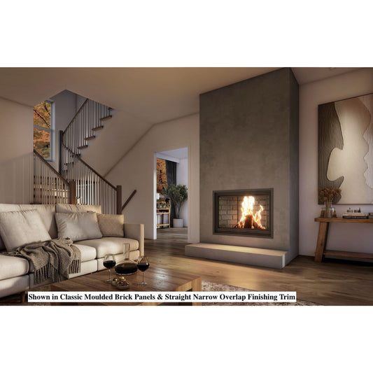 Valcourt Classic Moulded Brick Panels for Frontenac Decorative Wood Fireplace