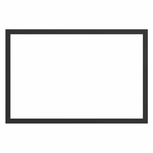 Valcourt Metallic Black Finishing Trim for Mundo II Wood Fireplace