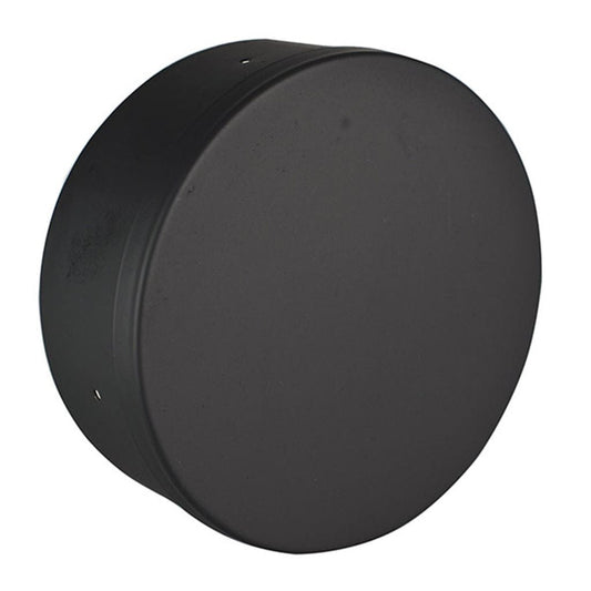 Ventis 6" Black Tee Cap (Single-Wall Black Stove Pipe)
