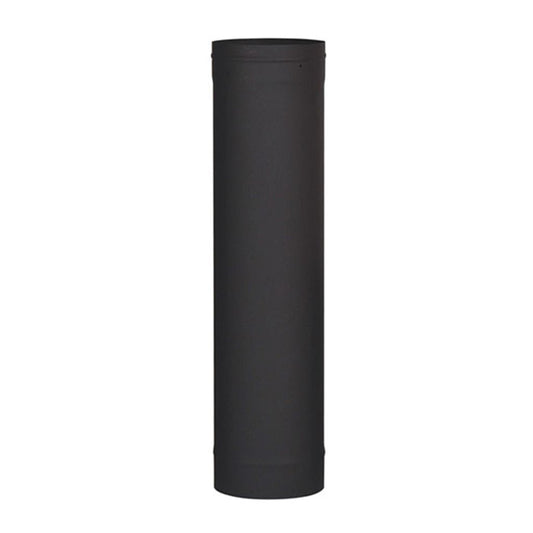 Ventis 6" x 12" Black Pipe Length (Single-Wall Black Stove Pipe)