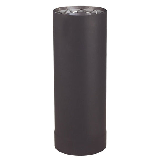 Ventis 6" x 6" Black Pipe Length (Double-Wall Black Stove Pipe)