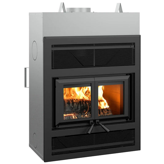 Ventis HE325 42" Black High-Efficiency Wood Burning Large Fireplace, EPA2020 Certified