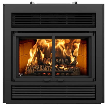 Ventis ME150 40" Black Wood Burning Fireplace