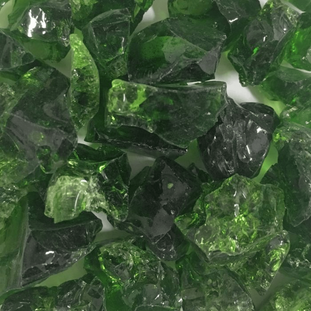 Warming Trends 10lb 3/4" CR Green 4 Fire Glass
