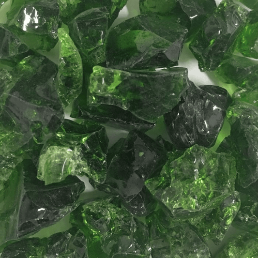 Warming Trends 10lb 3/4" CR Green 4 Fire Glass
