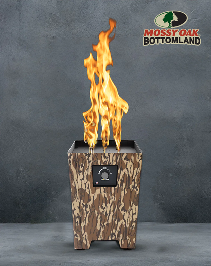 Warming Trends FireStorm Series I Mossy Oak Bottomland Portable Propane Gas Fire Pit