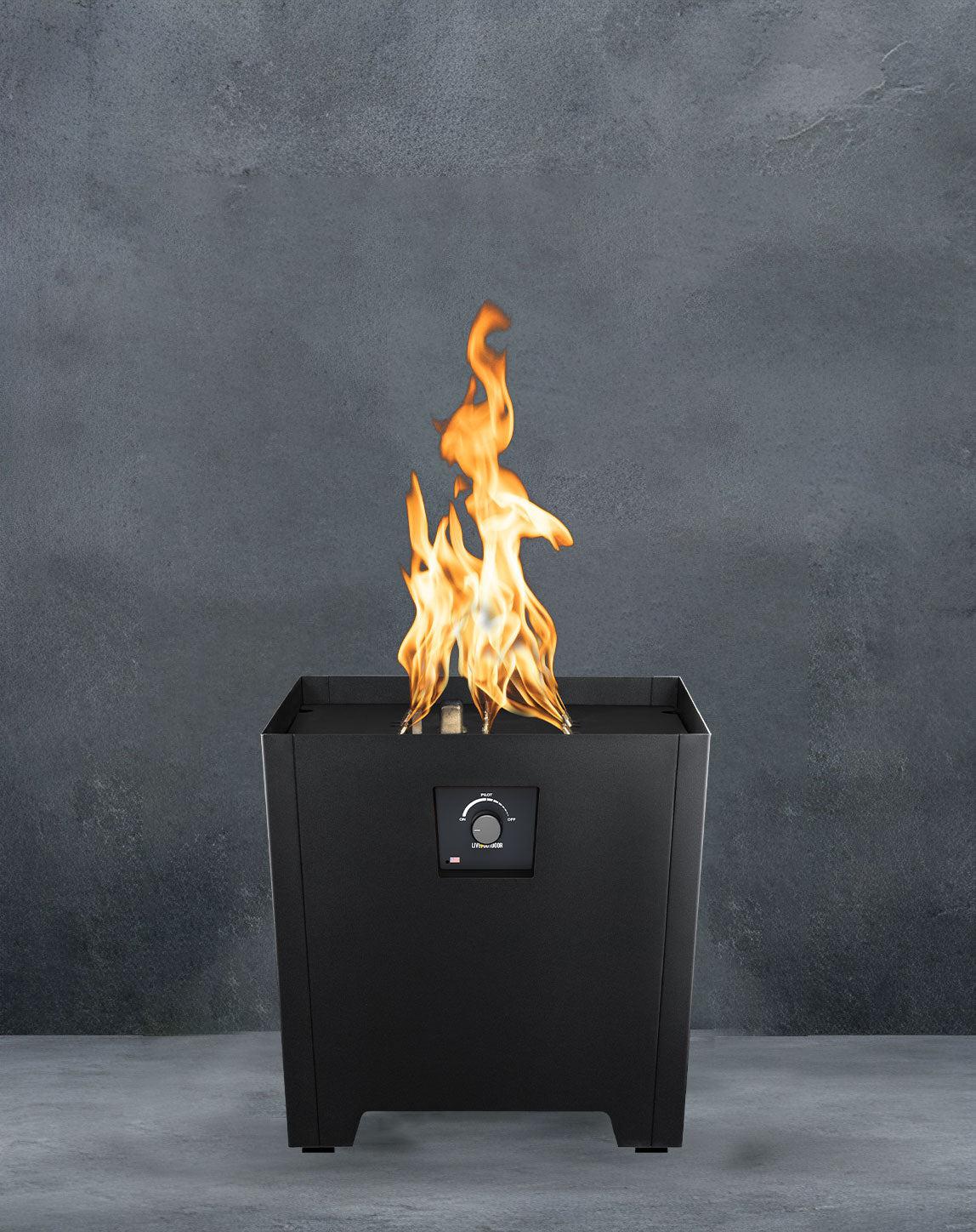 Warming Trends FireStorm Series II Black Portable Propane Gas Fire Pit