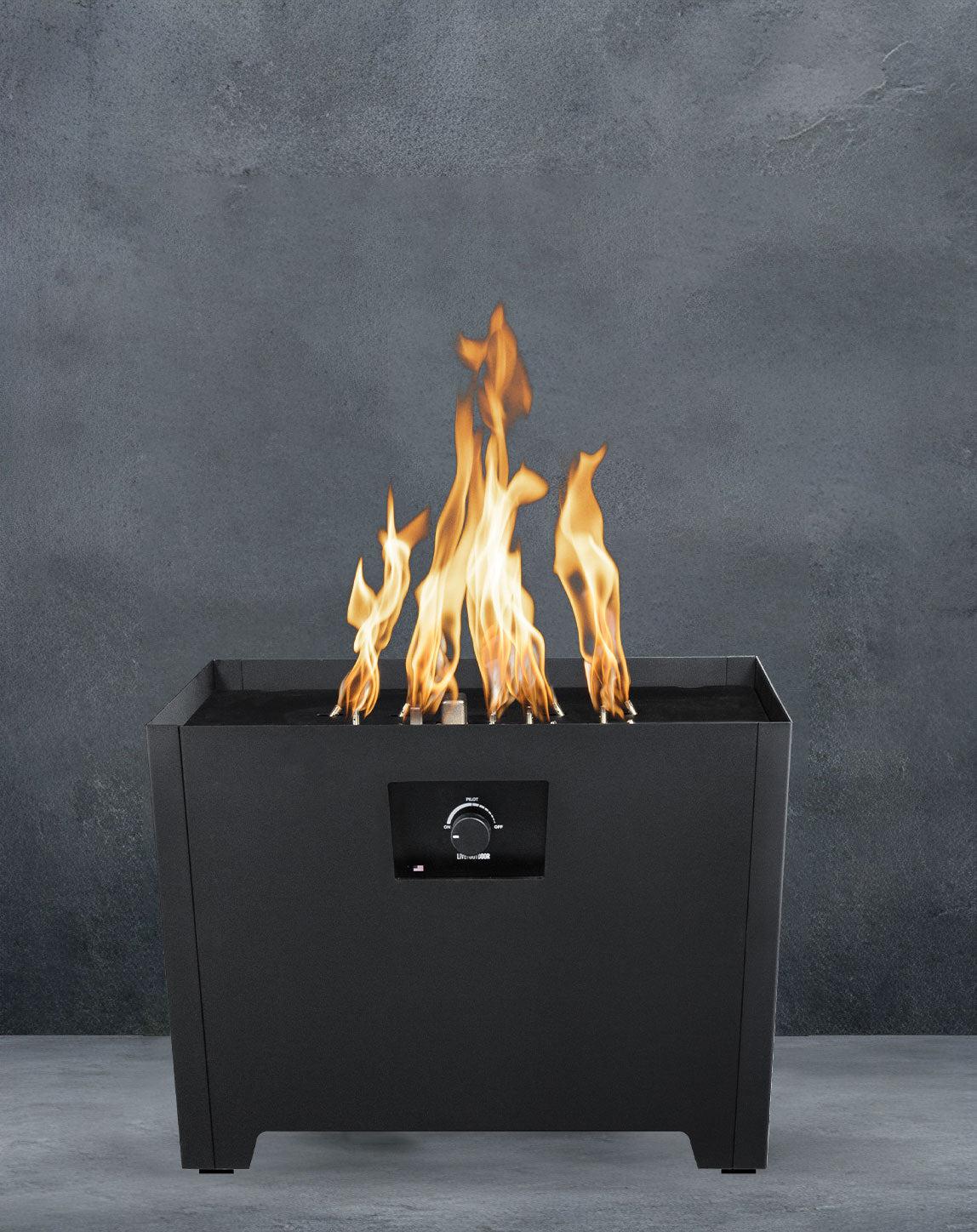 Warming Trends FireStorm Series III Black Portable Propane Gas Fire Pit