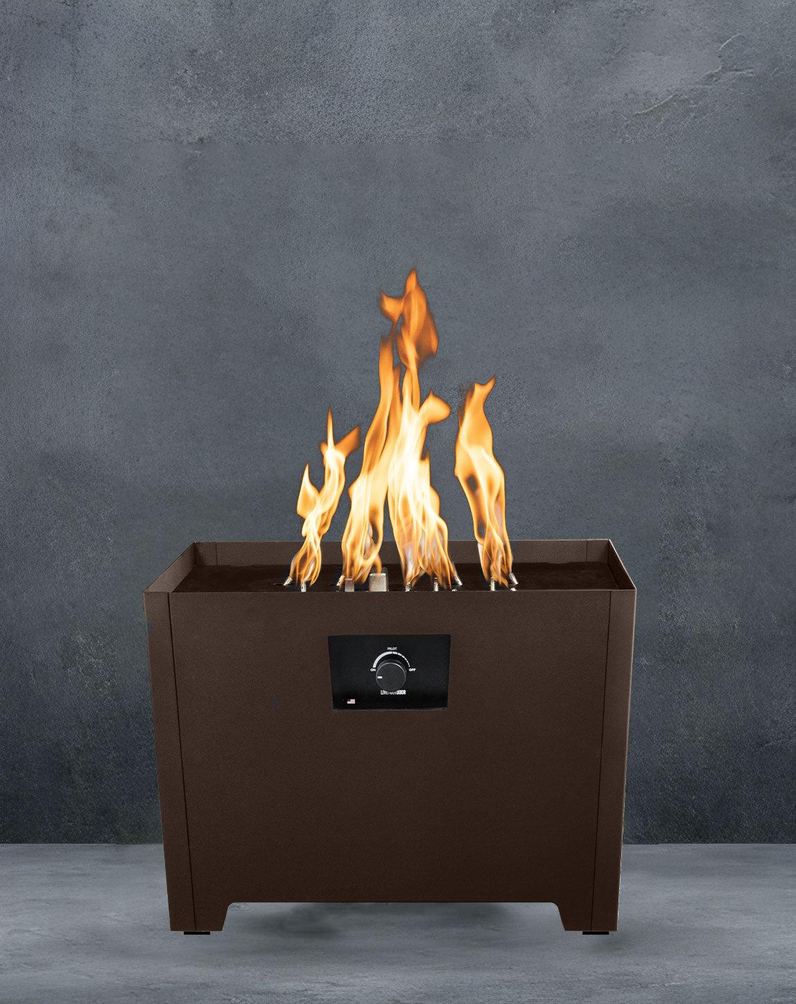 Warming Trends FireStorm Series III Bronze Portable Propane Gas Fire Pit