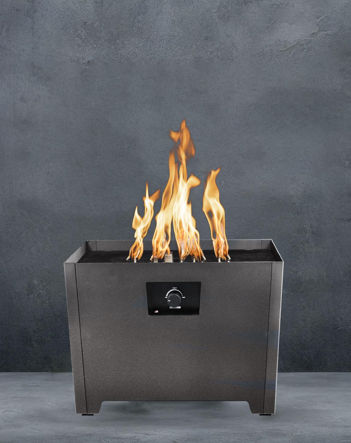 Warming Trends FireStorm Series III Gray Portable Propane Gas Fire Pit