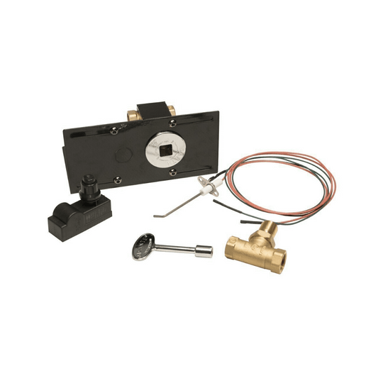 Warming Trends Push Button Ignition Kit With Mounting Bracket & 1/2" Key Valve Kit
