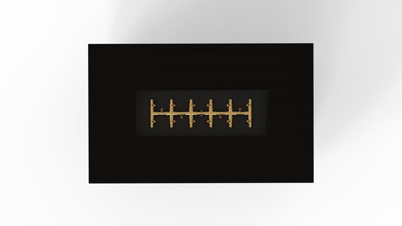 Warming Trends R48-Rectangle 48" x 30" x 18" Black Mercury Ignition Liquid Propane Fire Table