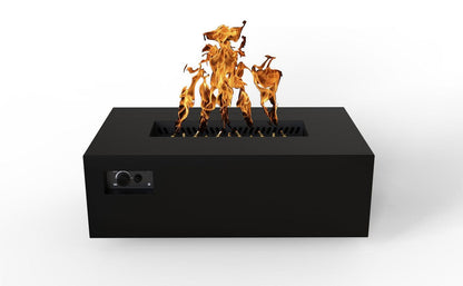 Warming Trends R48-Rectangle 48" x 30" x 18" Black Mercury Ignition Liquid Propane Fire Table