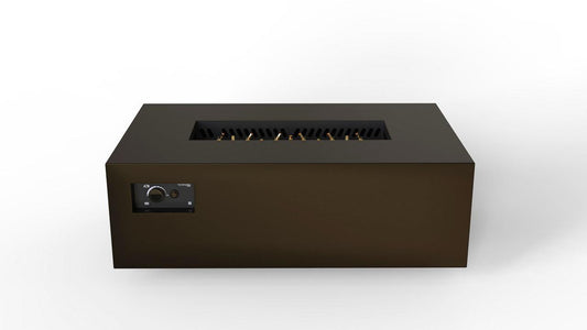 Warming Trends R48-Rectangle 48" x 30" x 18" Bronze Platinum Ignition Liquid Propane Fire Table