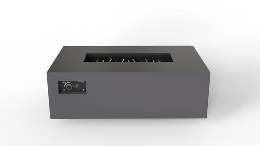 Warming Trends R48-Rectangle 48" x 30" x 18" Charcoal Mercury Ignition Liquid Propane Fire Table