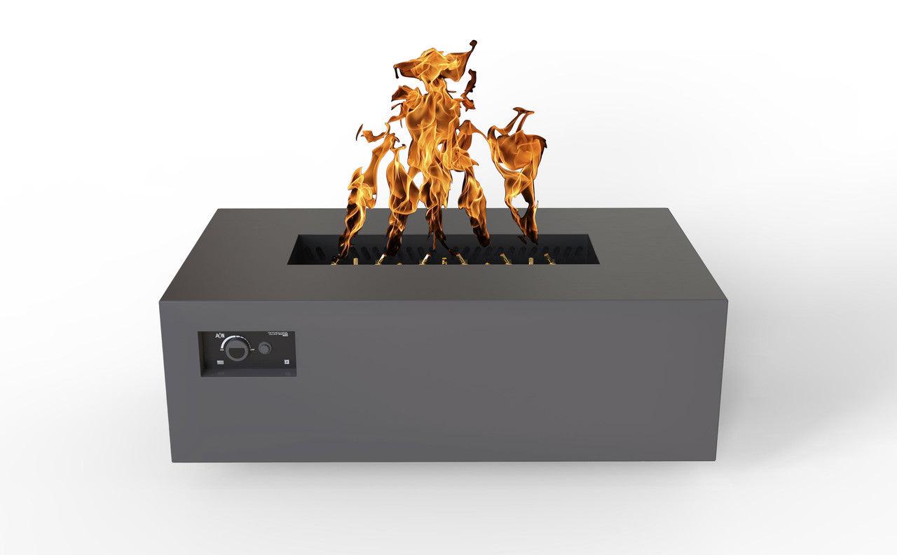 Warming Trends R48-Rectangle 48" x 30" x 18" Charcoal Mercury Ignition Liquid Propane Fire Table