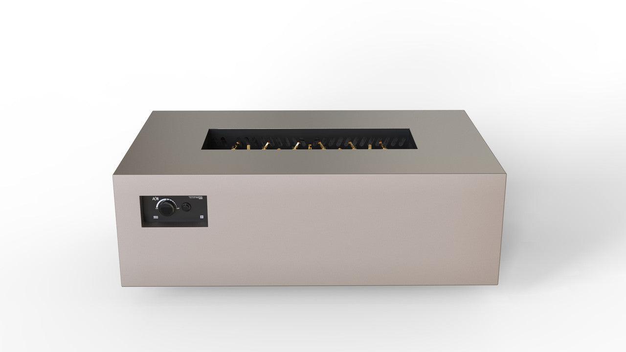 Warming Trends R48-Rectangle 48" x 30" x 18" Sand Pebble Mercury Ignition Liquid Propane Fire Table