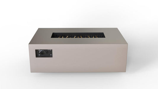 Warming Trends R48-Rectangle 48" x 30" x 18" Sand Pebble Mercury Ignition Liquid Propane Fire Table