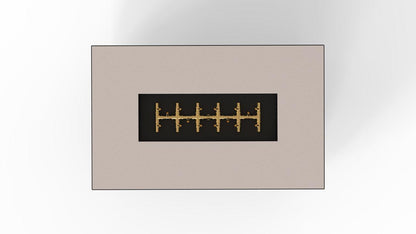 Warming Trends R48-Rectangle 48" x 30" x 18" Sand Pebble Platinum Ignition Natural Gas Fire Table