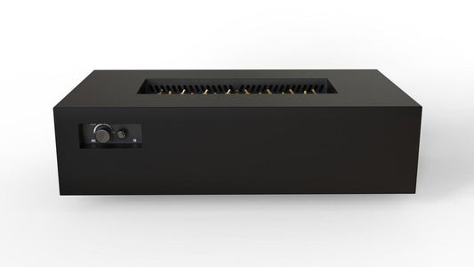 Warming Trends R60-Rectangle 60" x 34" x 18" Black Platinum Ignition Liquid Propane Fire Table