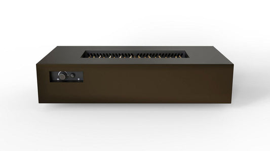 Warming Trends R72-Rectangle 72" x 38" x 18" Bronze Mercury Ignition Liquid Propane Fire Table