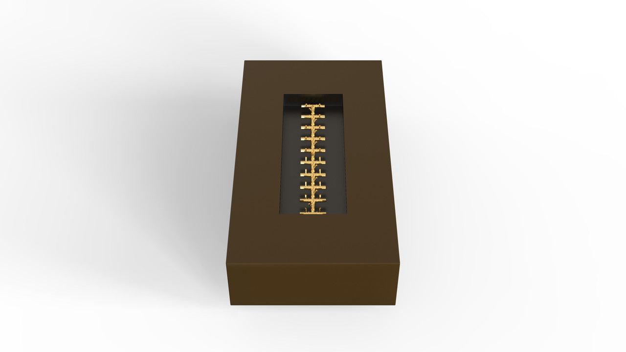 Warming Trends R72-Rectangle 72" x 38" x 18" Bronze Mercury Ignition Liquid Propane Fire Table