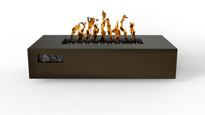 Warming Trends R72-Rectangle 72" x 38" x 18" Bronze Mercury Ignition Liquid Propane Fire Table