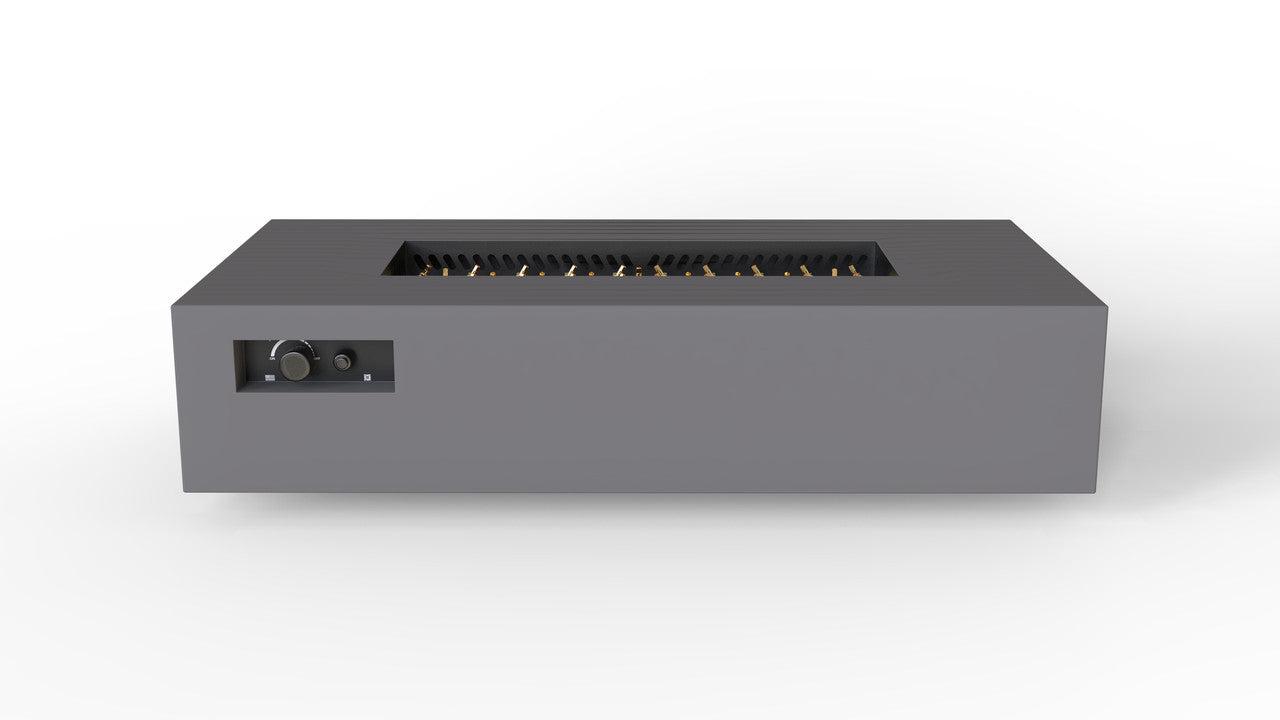 Warming Trends R72-Rectangle 72" x 38" x 18" Charcoal Mercury Ignition Liquid Propane Fire Table