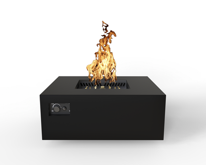 Warming Trends S40-Square 40" x 40" x 18" Black Platinum Ignition Liquid Propane Fire Table