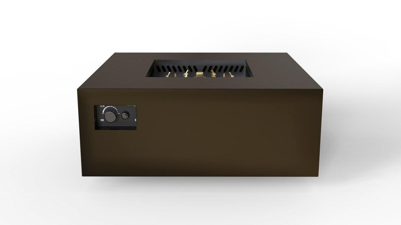 Warming Trends S40-Square 40" x 40" x 18" Bronze Mercury Ignition Liquid Propane Fire Table