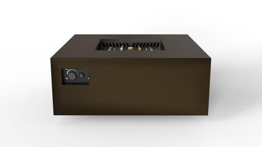 Warming Trends S40-Square 40" x 40" x 18" Bronze Mercury Ignition Liquid Propane Fire Table