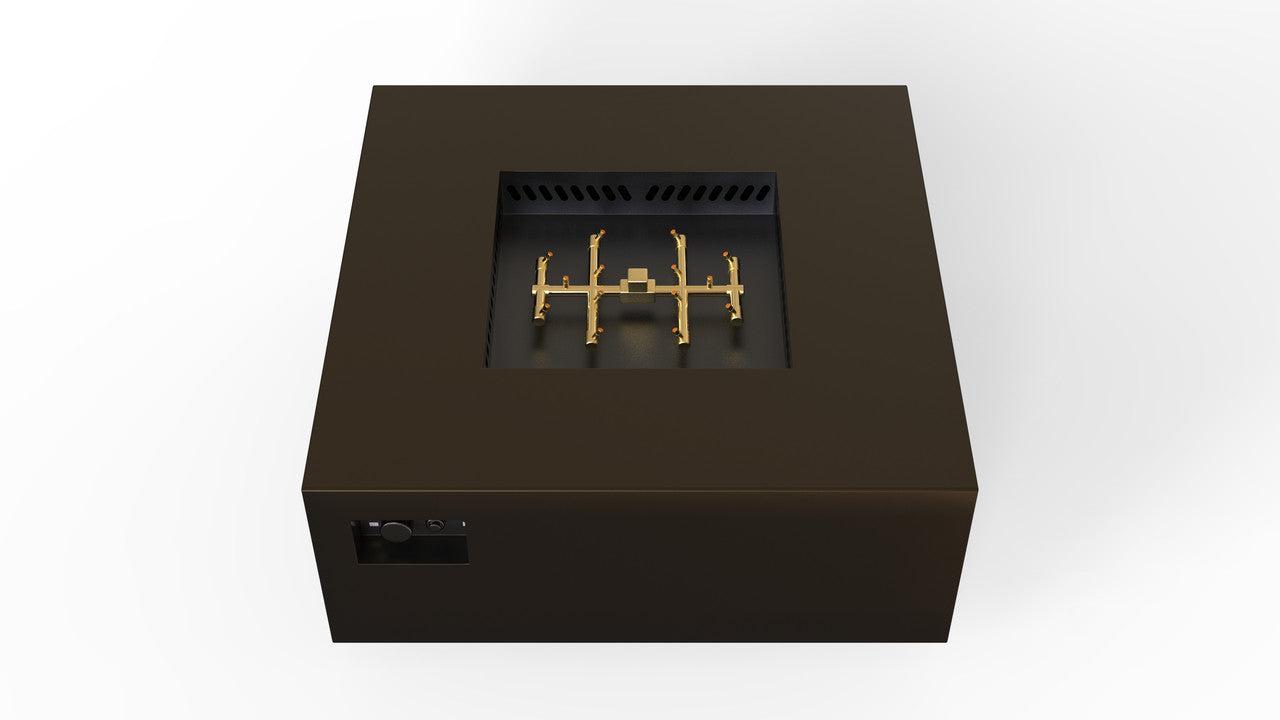Warming Trends S40-Square 40" x 40" x 18" Bronze Mercury Ignition Liquid Propane Fire Table
