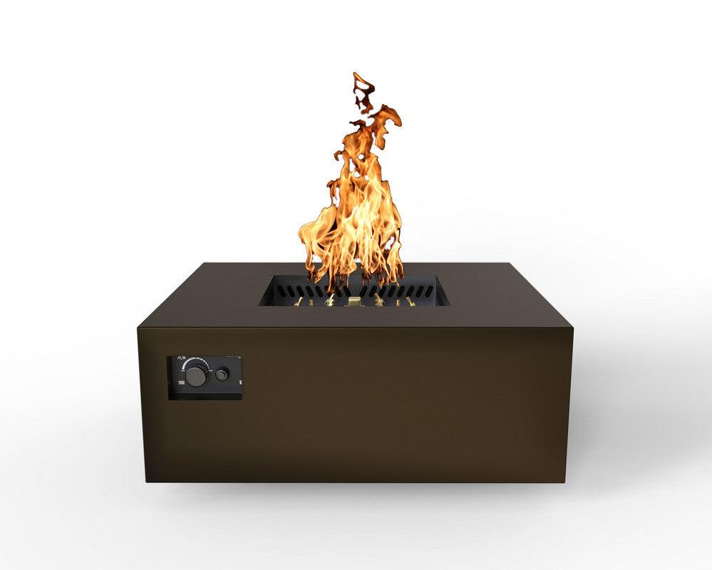 Warming Trends S40-Square 40" x 40" x 18" Bronze Mercury Ignition Liquid Propane Fire Table