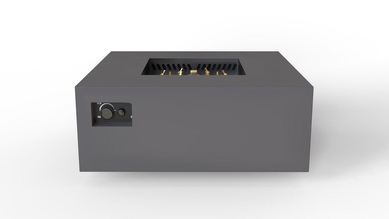 Warming Trends S40-Square 40" x 40" x 18" Charcoal Mercury Ignition Liquid Propane Fire Table