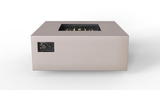 Warming Trends S40-Square 40" x 40" x 18" Sand Pebble Platinum Ignition Liquid Propane Fire Table