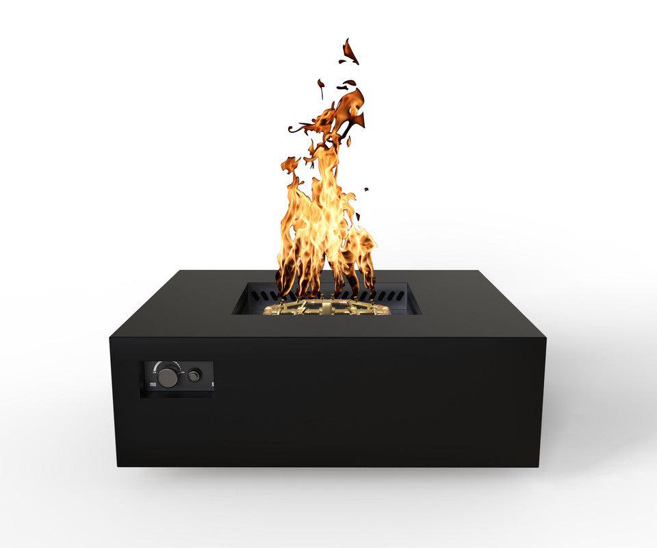 Warming Trends S48-Square 48" x 48" x 18" Black Mercury Ignition Liquid Propane Fire Table