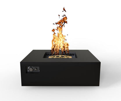 Warming Trends S48-Square 48" x 48" x 18" Black Mercury Ignition Liquid Propane Fire Table