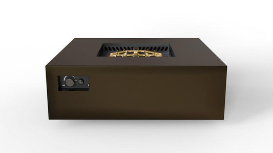 Warming Trends S48-Square 48" x 48" x 18" Bronze Platinum Ignition Liquid Propane Fire Table