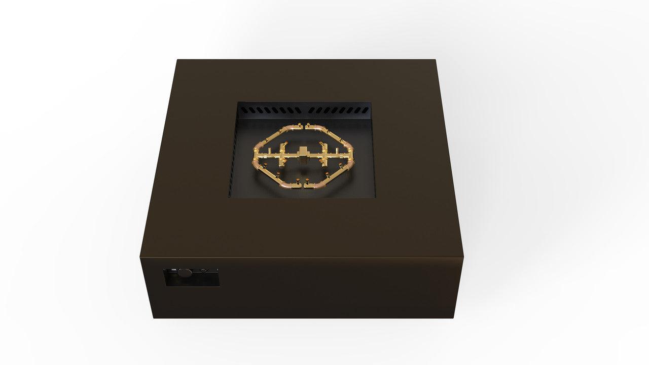 Warming Trends S48-Square 48" x 48" x 18" Bronze Platinum Ignition Liquid Propane Fire Table