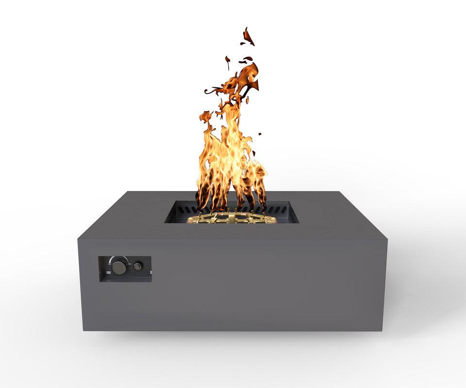Warming Trends S48-Square 48" x 48" x 18" Charcoal Mercury Ignition Liquid Propane Fire Table