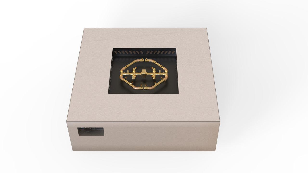 Warming Trends S48-Square 48" x 48" x 18" Sand Pebble Mercury Ignition Liquid Propane Fire Table