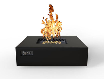 Warming Trends S56-Square 56" x 56" x 18" Black Platinum Ignition Natural Gas Fire Table