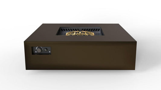 Warming Trends S56-Square 56" x 56" x 18" Bronze Mercury Ignition Liquid Propane Fire Table