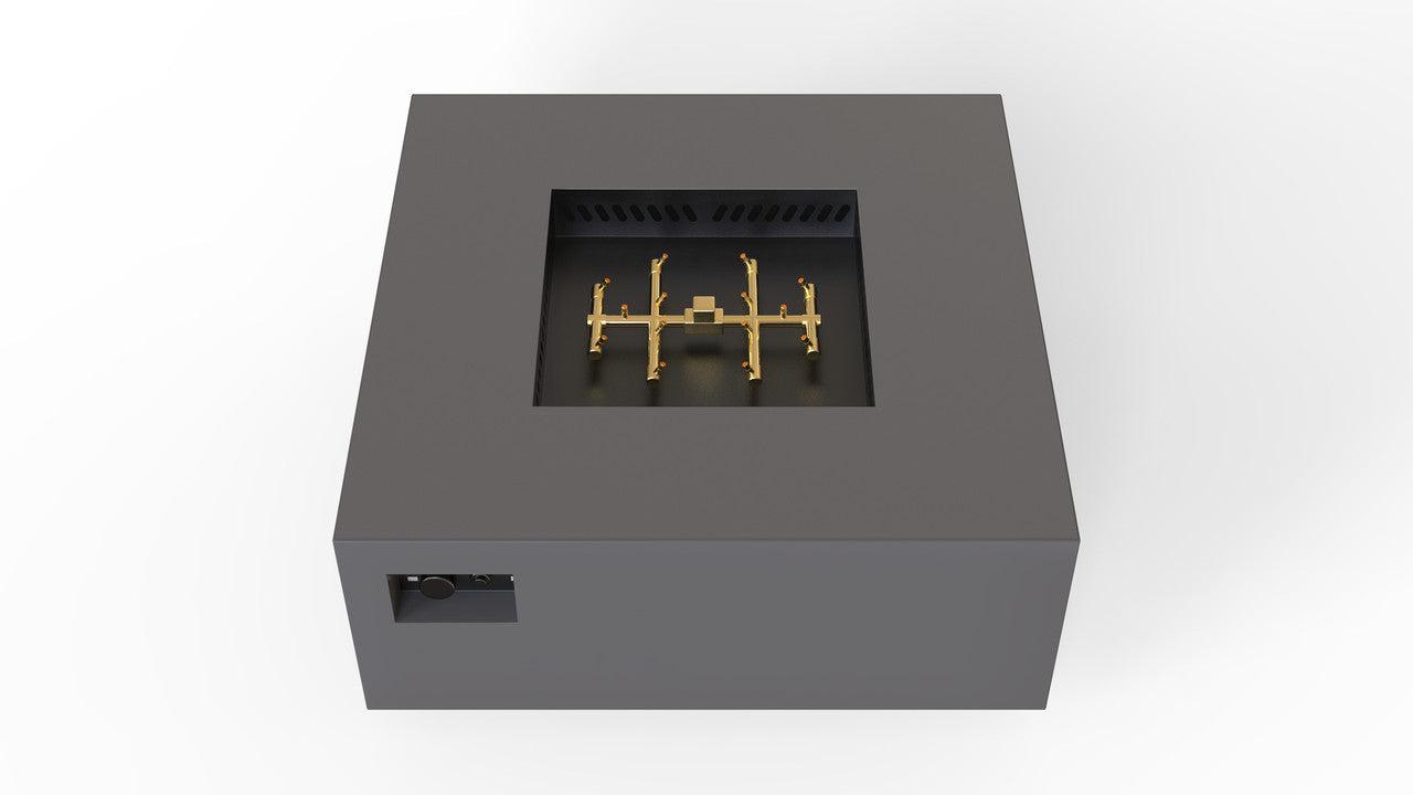 Warming Trends S56-Square 56" x 56" x 18" Charcoal Mercury Ignition Liquid Propane Fire Table
