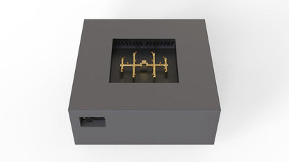 Warming Trends S56-Square 56" x 56" x 18" Charcoal Mercury Ignition Liquid Propane Fire Table